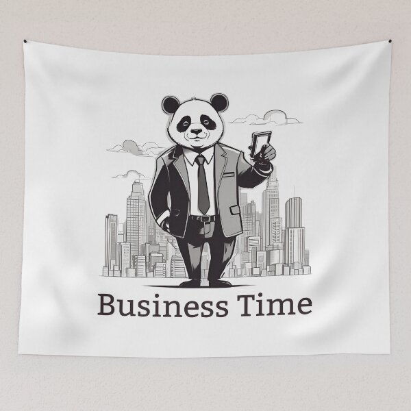 Item preview, Panda Business Time designed and sold by pUNKnown.