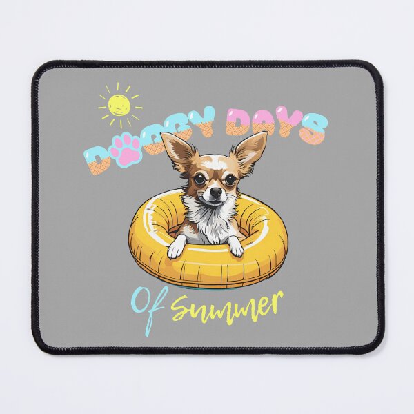 Item preview, Doggy Days of summer aesthetic summer vacation chihuahua dog in a swimming ring  designed and sold by GoodyPaws.