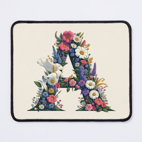 Aperçu de l'œuvre Lettre florale A créée et vendue par zzz888.
