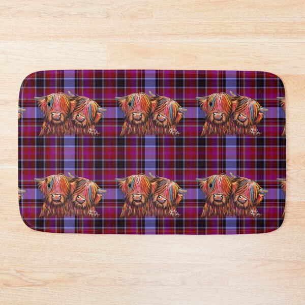 Item preview, HiGHLaND CoW PRiNT ' TaRTaN BeST BuDDieS P ' BY SHiRLeY MacARTHuR designed and sold by Shirley MacArthur Art.