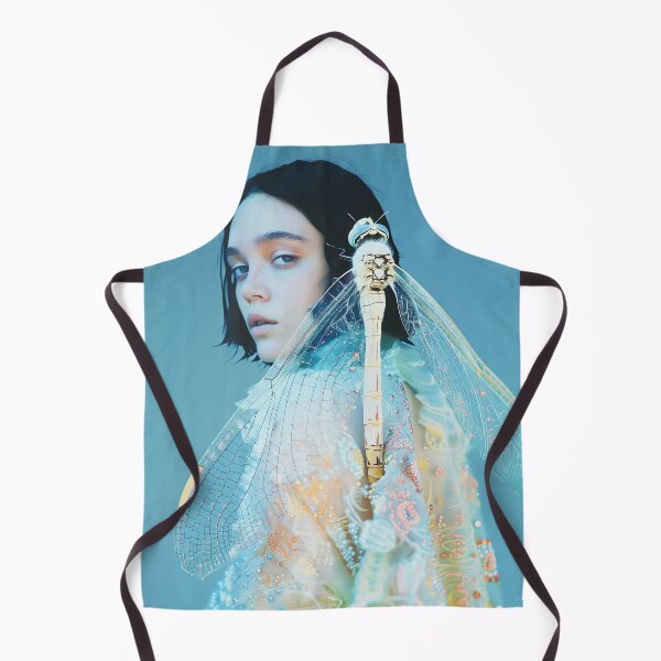 Item preview, "Futuristic Art: Woman and Dragonfly" designed and sold by MacroArtHub.