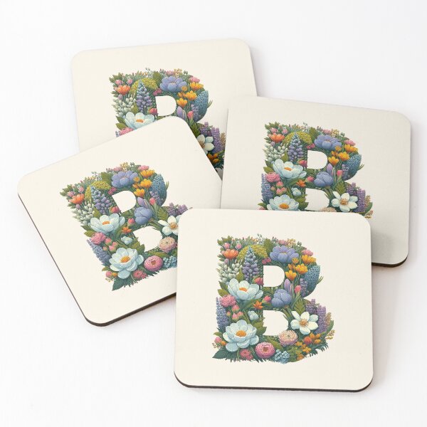Item preview, Floral Letter B designed and sold by zzz888.