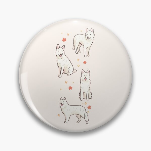 Item preview, white swiss shepherd dogs designed and sold by Artofmayara.