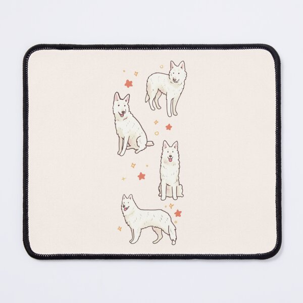 Item preview, white swiss shepherd dogs designed and sold by Artofmayara.