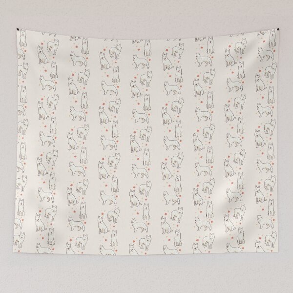Item preview, white swiss shepherd dogs designed and sold by Artofmayara.