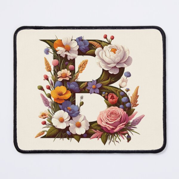 Item preview, Floral Letter B designed and sold by zzz888.
