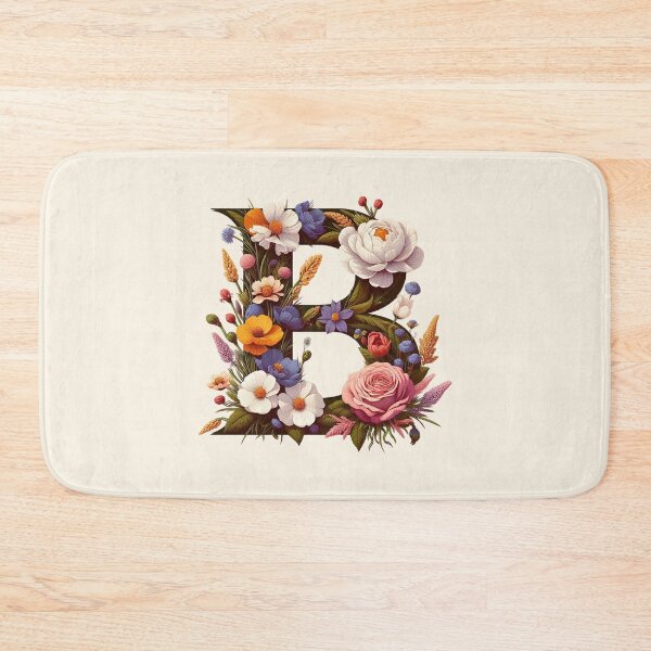 Item preview, Floral Letter B designed and sold by zzz888.