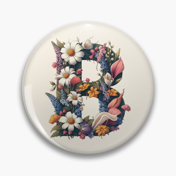 Item preview, Floral Letter B designed and sold by zzz888.