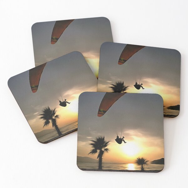 Item preview, Dropzone At Dusk Adventure Paraglider Art designed and sold by taiche.