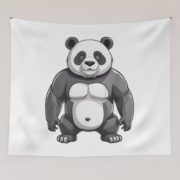 Item preview, Muscular Panda designed and sold by pUNKnown.