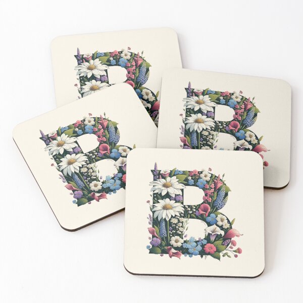 Item preview, Floral Letter B designed and sold by zzz888.