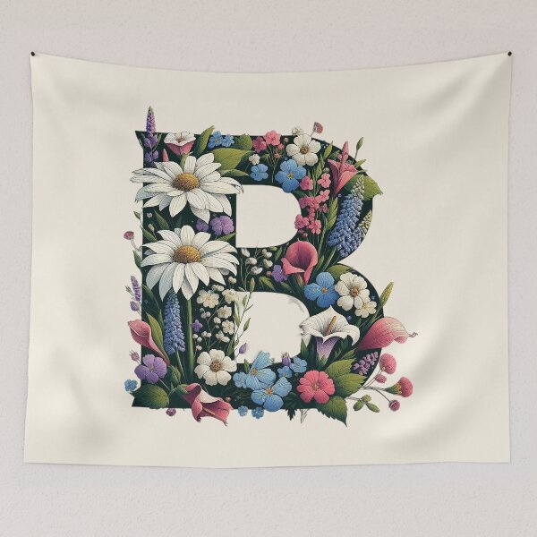 Artikelvorschau, Blumenbuchstabe B. entworfen und verkauft von zzz888.