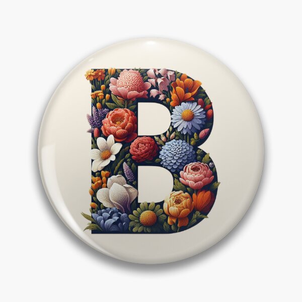Item preview, Floral Letter B designed and sold by zzz888.