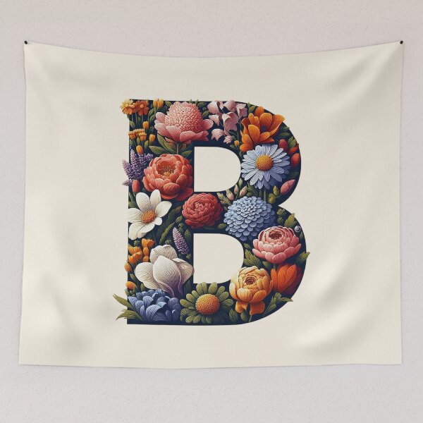 Item preview, Floral Letter B designed and sold by zzz888.