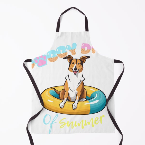 Item preview, Doggy Days of summer aesthetic summer vacation smooth collie dog in a swimming ring designed and sold by GoodyPaws.