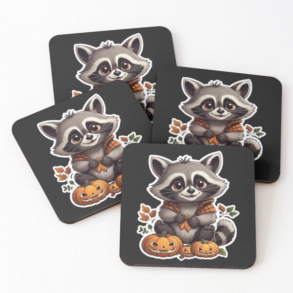 Item preview, Halloween Cartoon Raccoon designed and sold by Krieghorn.
