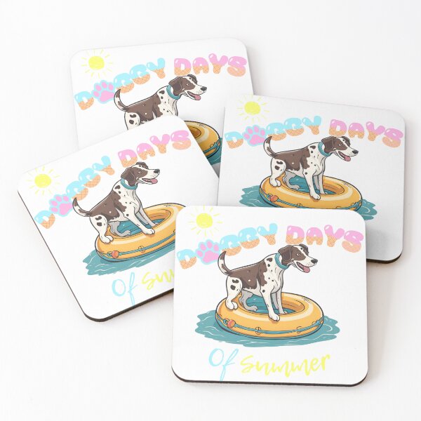 Item preview, Doggy Days of summer aesthetic summer vacation german shorthaired pointer dog in a swimming ring  designed and sold by GoodyPaws.