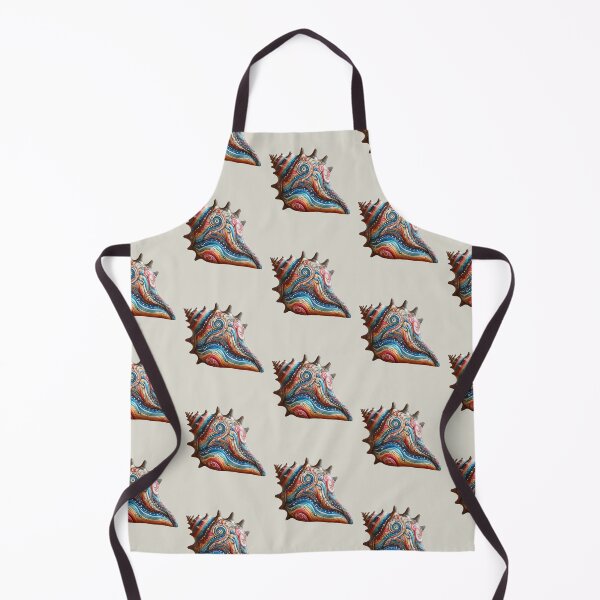 Item preview, Colorful Bohemian Conch Shell Art designed and sold by SeaStarAlex.