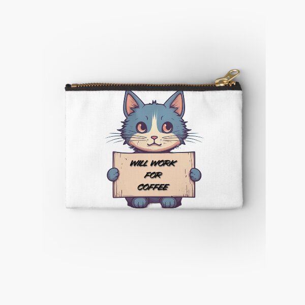 Item preview, "Will Work for Coffee" Cat designed and sold by Maupi.