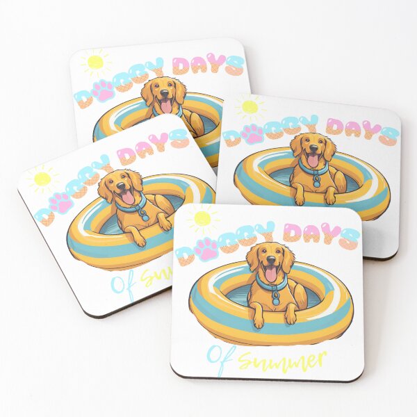 Item preview, Doggy Days of summer aesthetic summer vacation hovawart dog in a swimming ring  designed and sold by GoodyPaws.