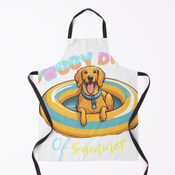 Item preview, Doggy Days of summer aesthetic summer vacation hovawart dog in a swimming ring designed and sold by GoodyPaws.