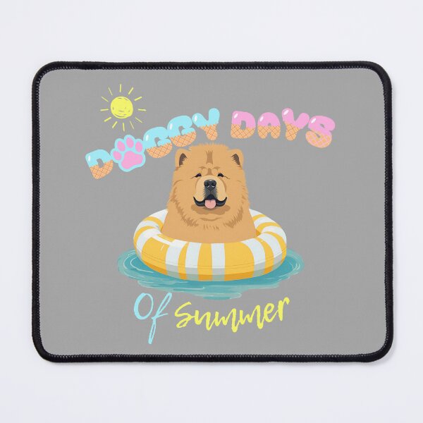 Item preview, Doggy Days of summer aesthetic summer vacation chow chow dog in a swimming ring designed and sold by GoodyPaws.