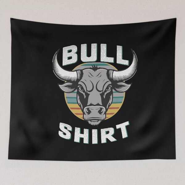 Item preview, Bull Shirt Retro Bull Face Cowboy Rancher designed and sold by Hananiah Merch.