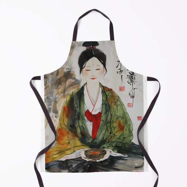 Item preview, Traditional Asian painting with cultural elements depicted designed and sold by Artessie.