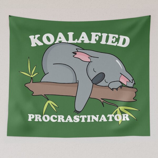 Item preview, Koalafied procrastinator designed and sold by T&C Finesse.