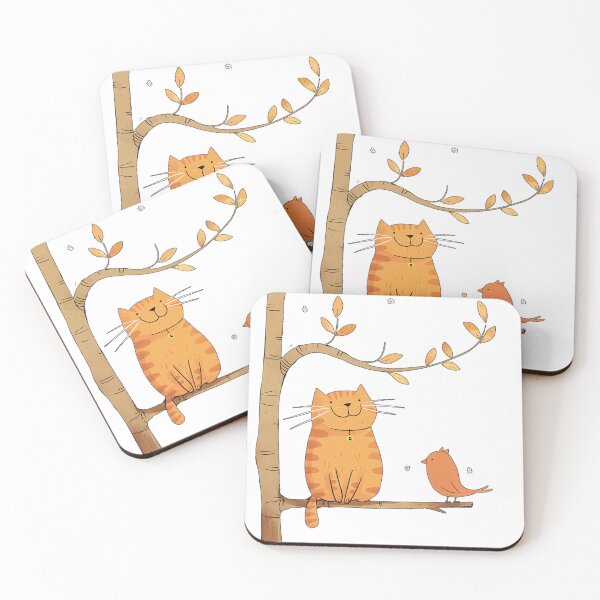 Item preview, Cat and bird designed and sold by Nufauna.