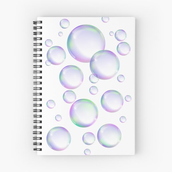 Item preview, Colorful Bubbles Pattern - white background designed and sold by msliewdesign.
