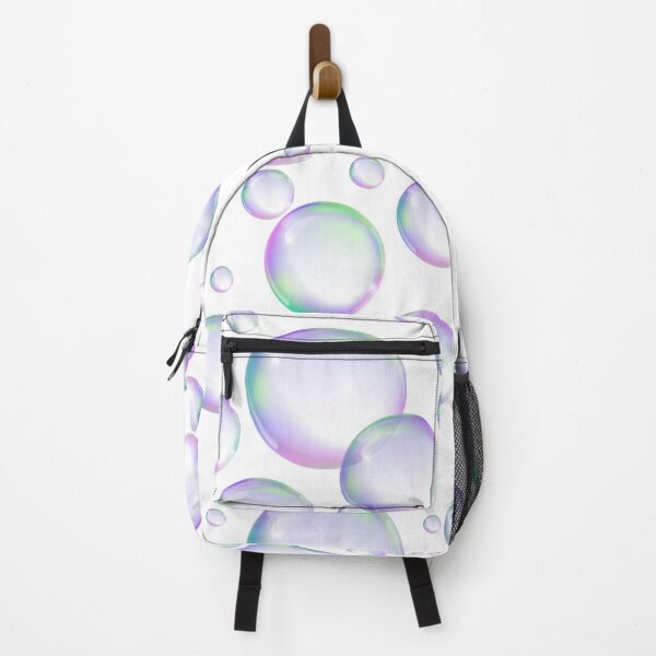Item preview, Colorful Bubbles Pattern - white background designed and sold by msliewdesign.