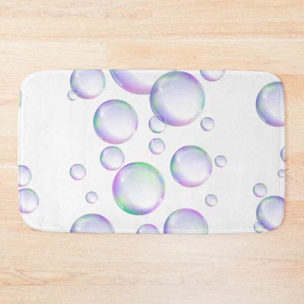 Item preview, Colorful Bubbles Pattern - white background designed and sold by msliewdesign.