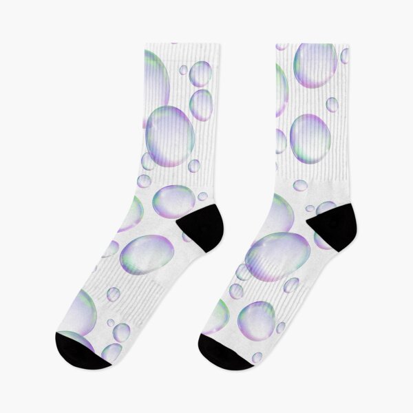 Item preview, Colorful Bubbles Pattern - white background designed and sold by msliewdesign.