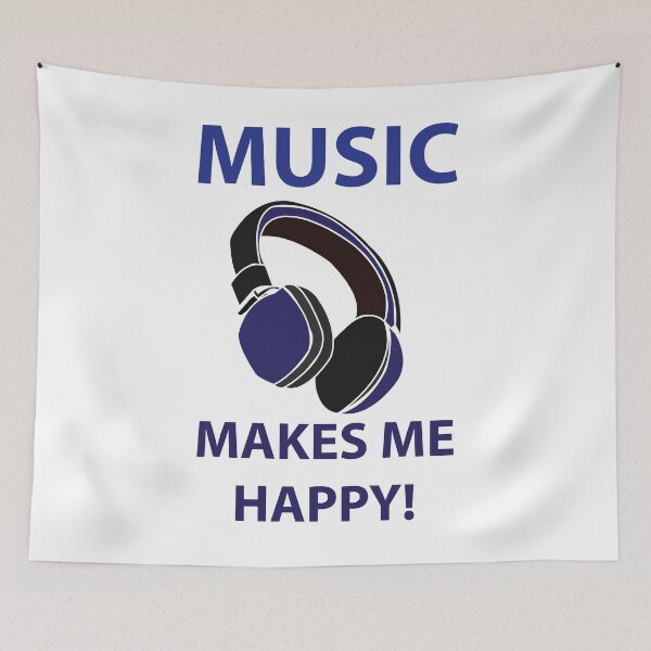 Item preview, Music Headphone Music Makes Me Happy Music  designed and sold by Nisha Prabhu.