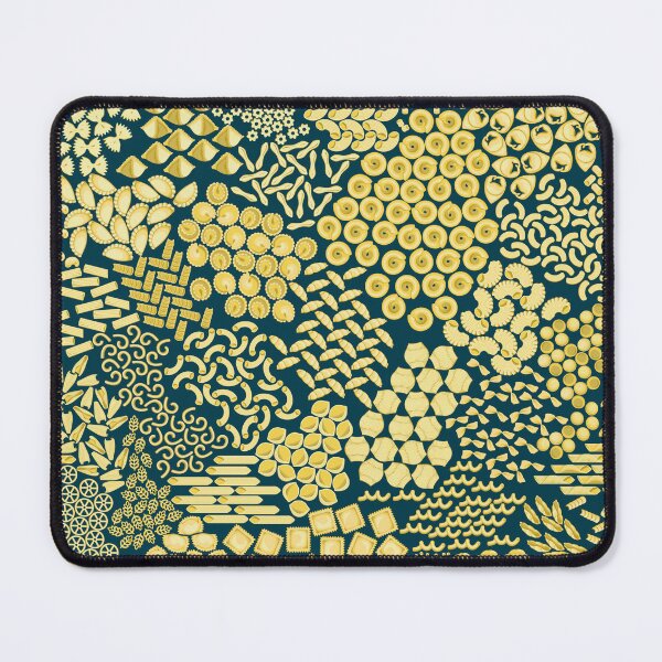 Item preview, Italian pasta, yellow on a dark emerald background designed and sold by Alex  Blud.