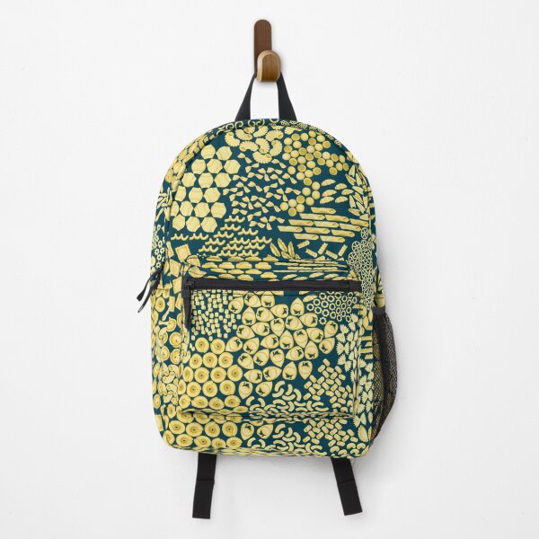 Item preview, Italian pasta, yellow on a dark emerald background designed and sold by Alex Blud.