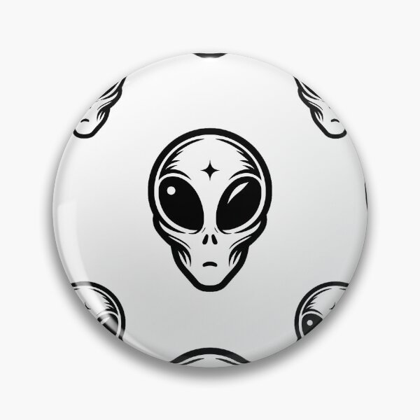 Item preview, ALIEN FACES IN BLACK AND WHITE designed and sold by lunacoco81.
