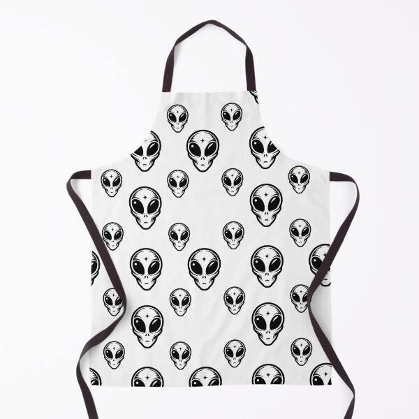 Item preview, ALIEN FACES IN BLACK AND WHITE designed and sold by lunacoco81.