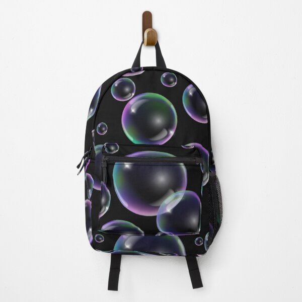 Item preview, Copy of Colorful Bubbles Pattern - black background designed and sold by msliewdesign.