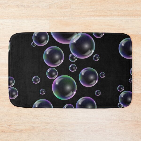 Item preview, Copy of Colorful Bubbles Pattern - black background designed and sold by msliewdesign.