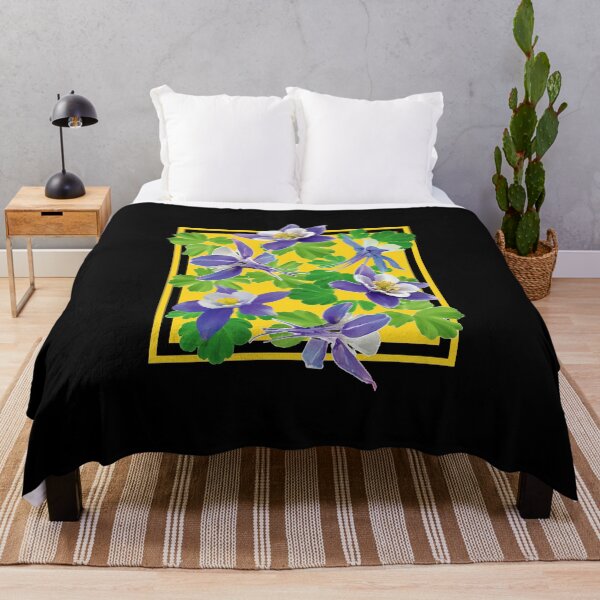 Item preview, Watercolor Aquilegia Coerulea designed and sold by Ayesha Saleem.