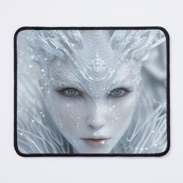 Item preview, Ethereal ice queen with intricate white details designed and sold by Artessie.
