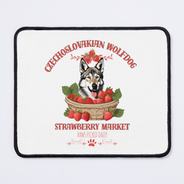 Item preview, Coquette Aesthetic Dog Strawberry market paws picked daily sweet and freesh fruits czechoslovakian wolfdog designed and sold by GoodyPaws.