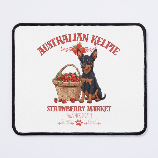 Item preview, Coquette Aesthetic Dog Strawberry market paws picked daily sweet and freesh fruits australian kelpie designed and sold by GoodyPaws.