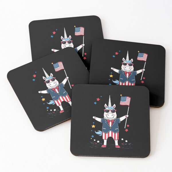 Item preview, Cute Patriot Independence Day Unicorn 4th of July designed and sold by LuminOrb.