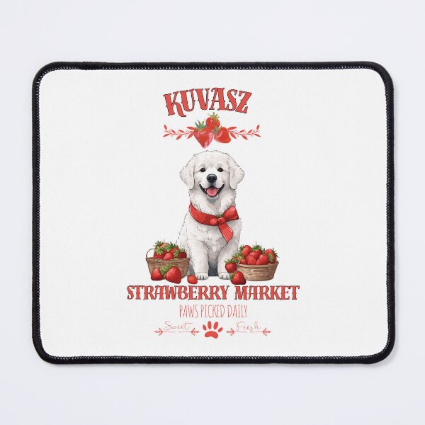 Item preview, Coquette Aesthetic Dog Strawberry market paws picked daily sweet and freesh fruits kuvasz designed and sold by GoodyPaws.