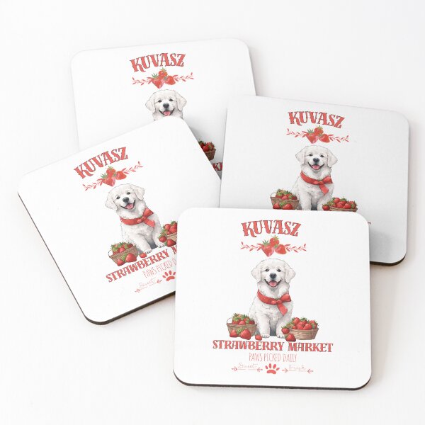 Item preview, Coquette Aesthetic Dog Strawberry market paws picked daily sweet and freesh fruits kuvasz designed and sold by GoodyPaws.
