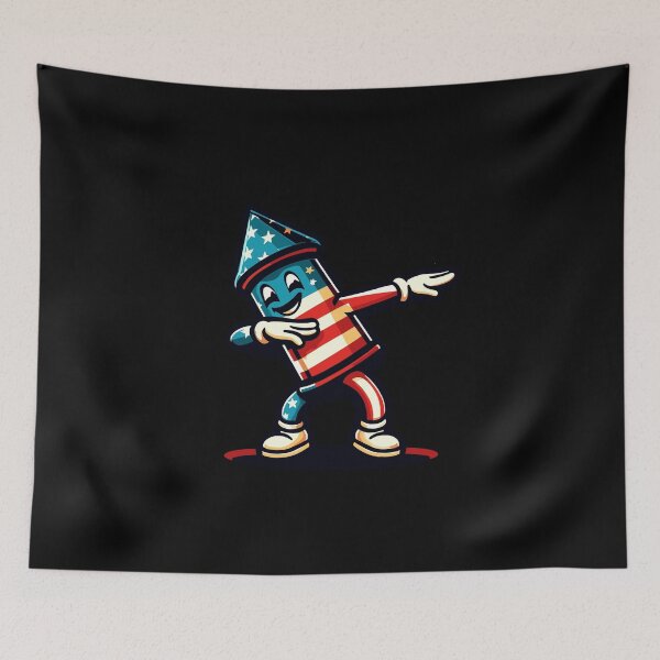 Item preview, Vintage Fireworks Mascot 4th Of July Independence designed and sold by LuminOrb.