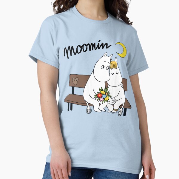Item preview, Moomin Moomintroll Snorkmaiden On Bench designed and sold by MoominStore.